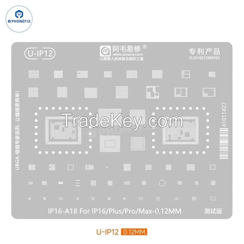 Amaoe A18 Middle Layer Reballing Stencil For iPhone 16 Series