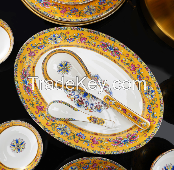 Bone China, Enamel-colored