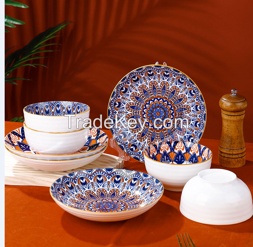 Porcelain Colorful Dinner Sets