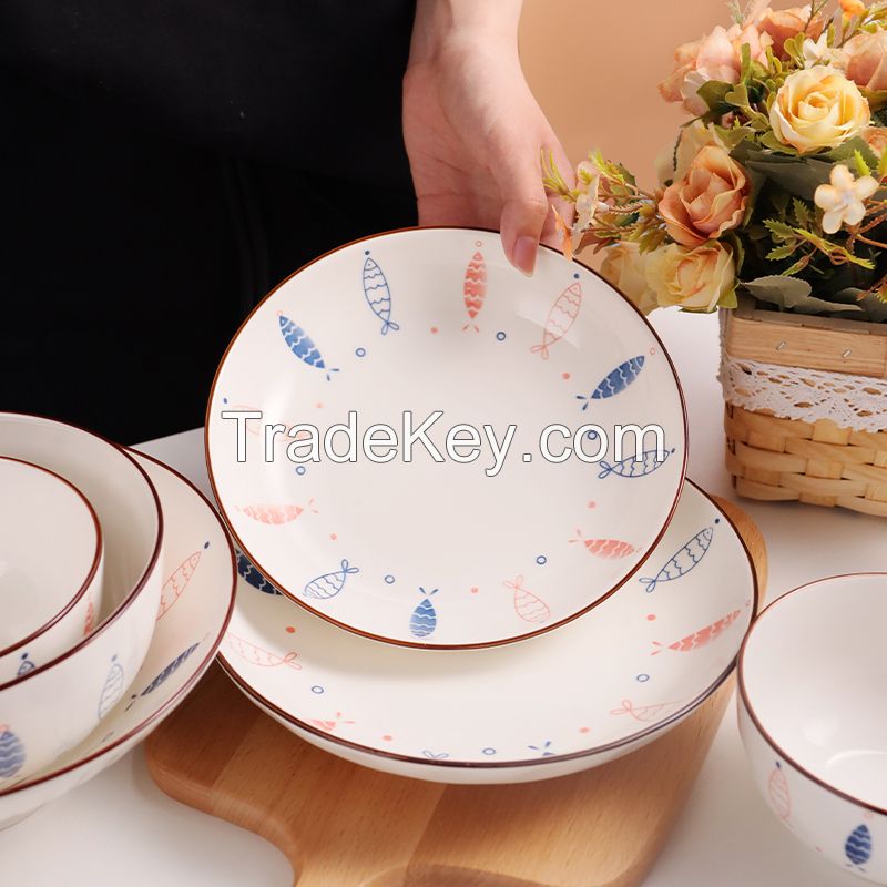 Porcelain Dinner Bowls and Plates