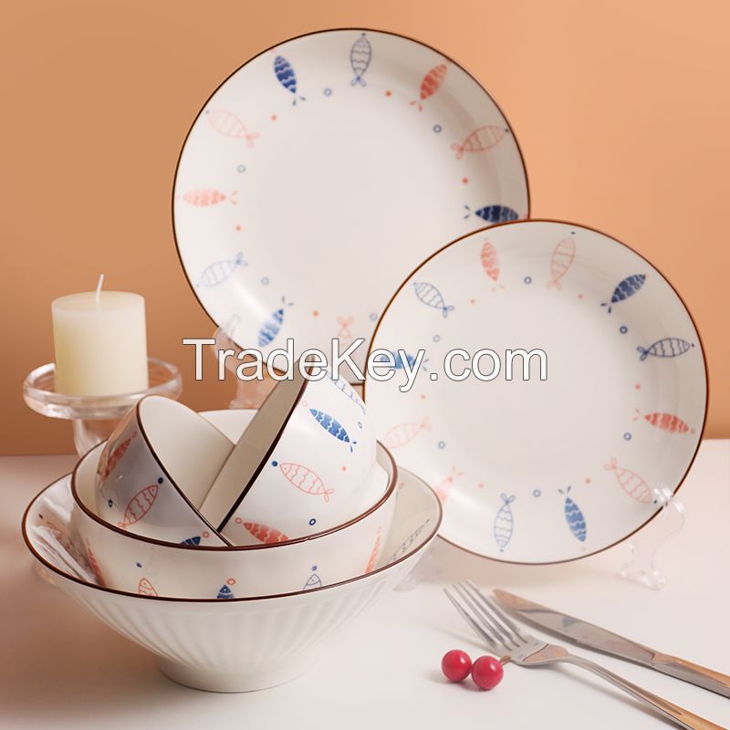 Porcelain Dinner Bowls and Plates