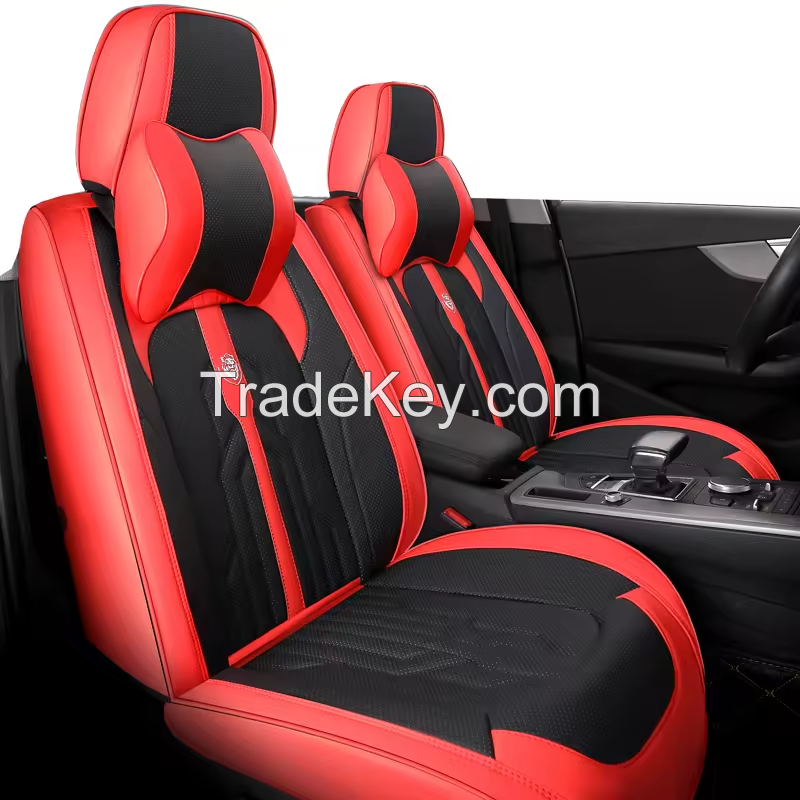 Full Set Luxury Seat Cover Car Interior Accessories Decoration Seat Cushion Sport Leather Car Seat Covers