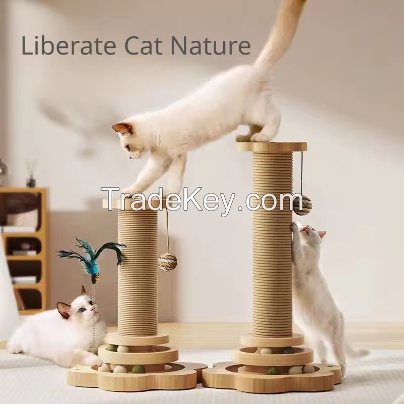 cat scratching boards vertical non falling cat scratching column rotary table hemp rope claw board cats toys