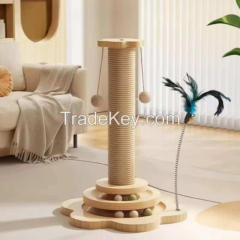 cat scratching boards vertical non falling cat scratching column rotary table hemp rope claw board cats toys