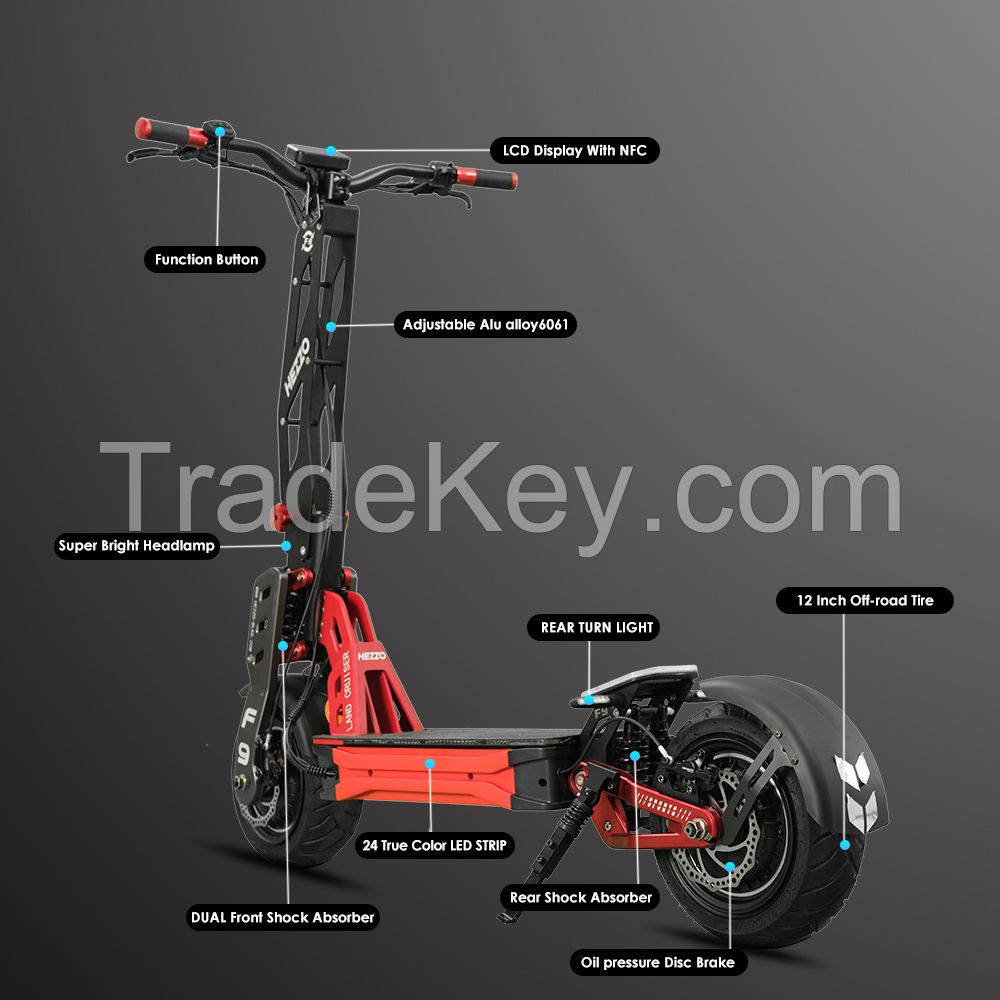 F9 8000W 60V Electric Scooter - Premium Off-Road Performance