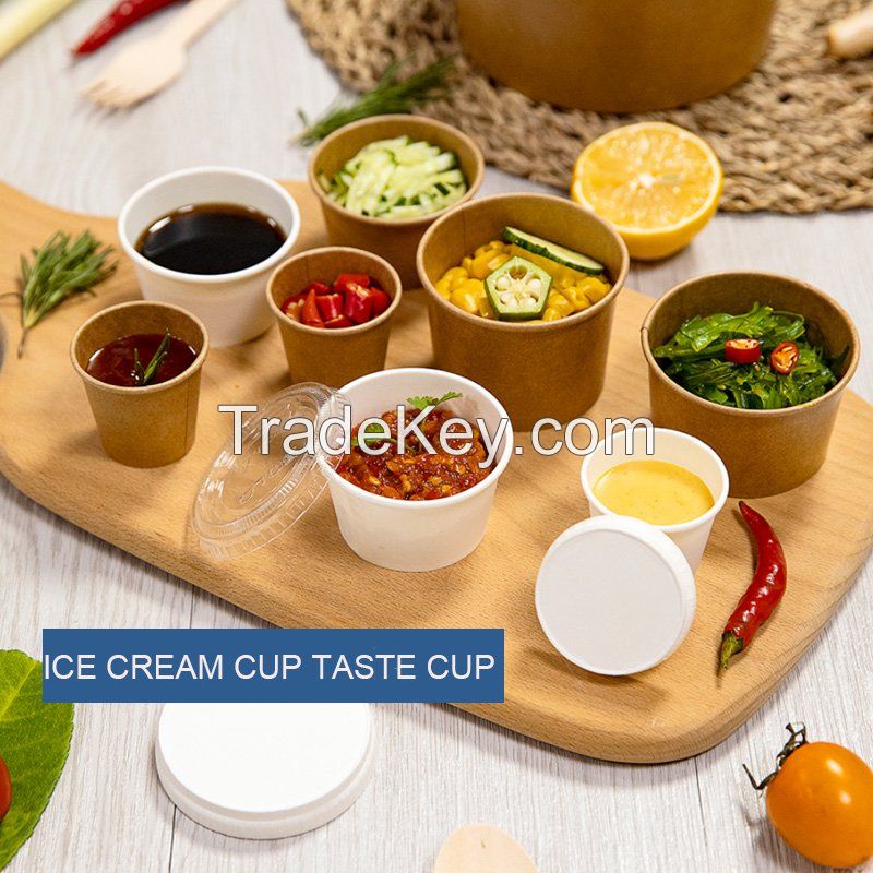 Disposable Paper Sauce Cup Souffle Portion Cup With  PP PETÃï¿½ÃÂ Lid