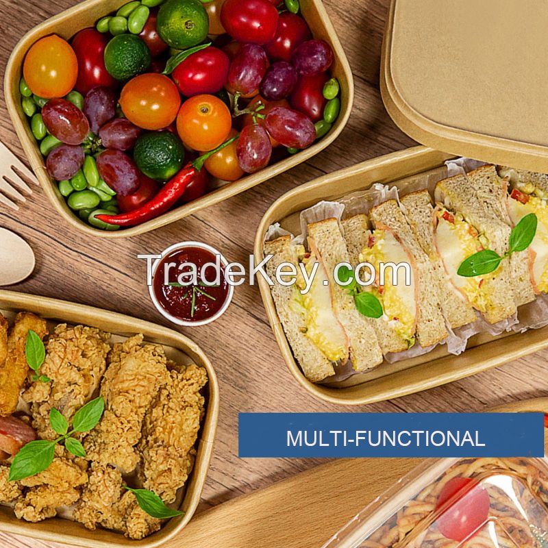  Retangular Paper Bowl container