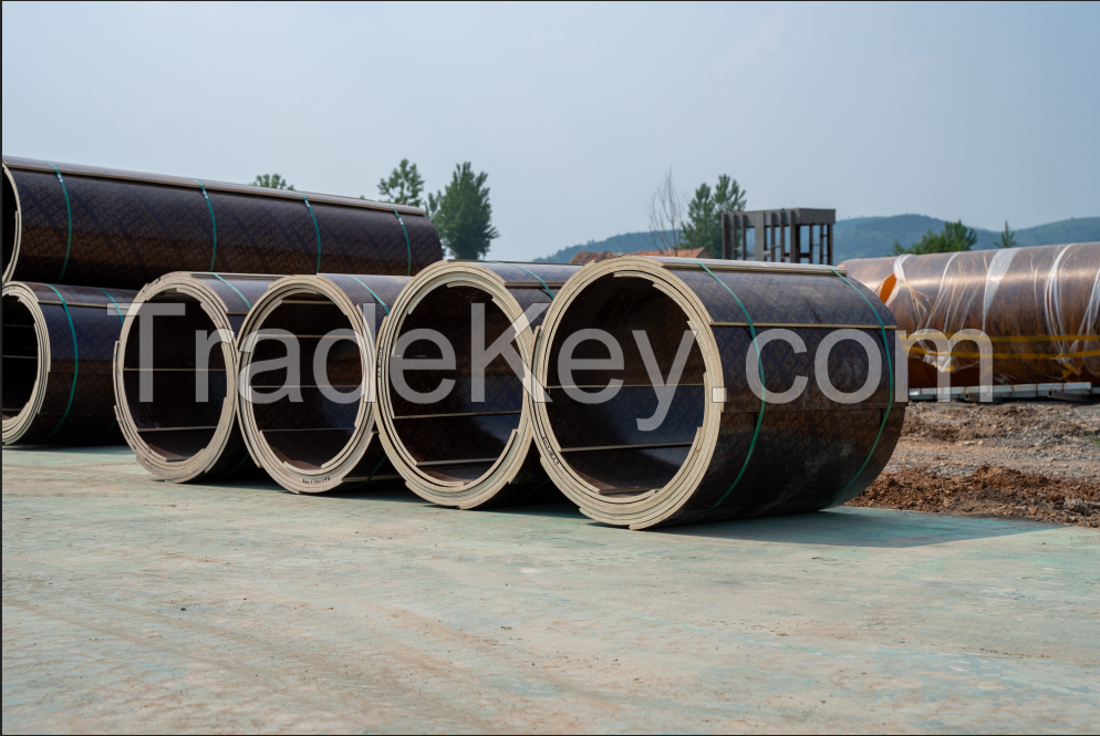 Cylindrical pouring formwork