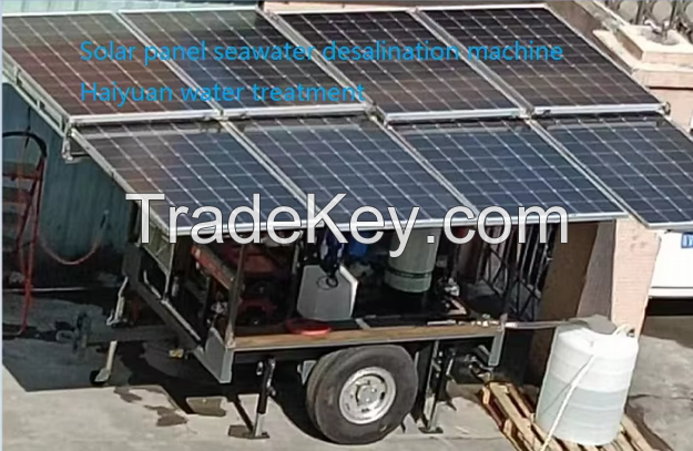 Solar power diesel generator tow truck water treatment Trailer car water treatment mobile water treatment trailer