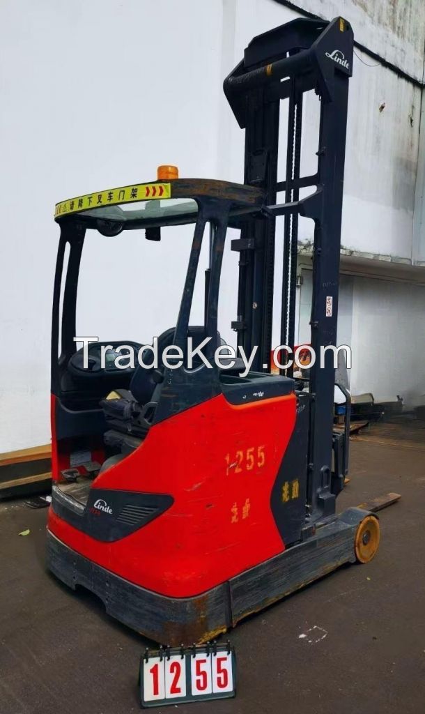 Used Forklift linde reach turck 1.4ton 1255#R14-01 (1120) 3f8096mm, 2016