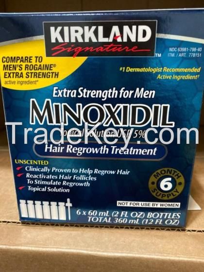 Kirkland Signature Minoxidilling 5% Men Hair Regrowth Solution 6 Month Bottles