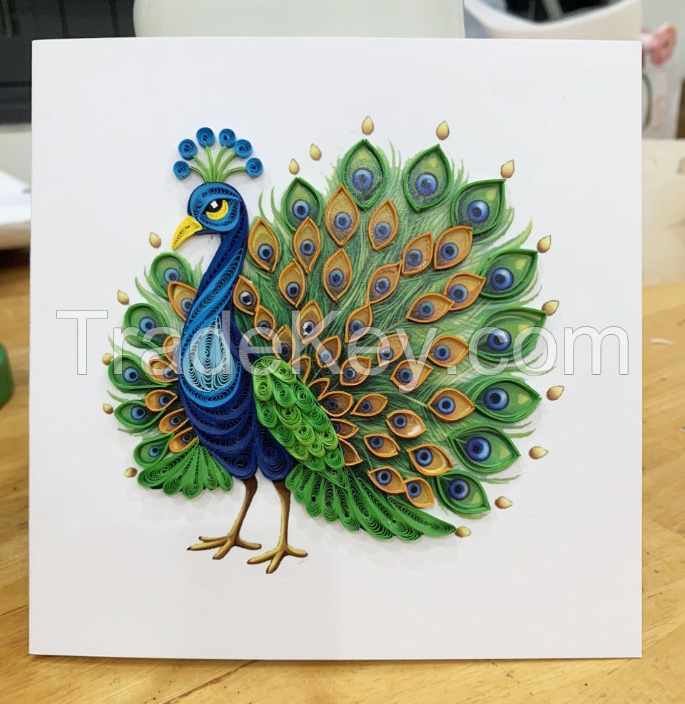 Peacock Card