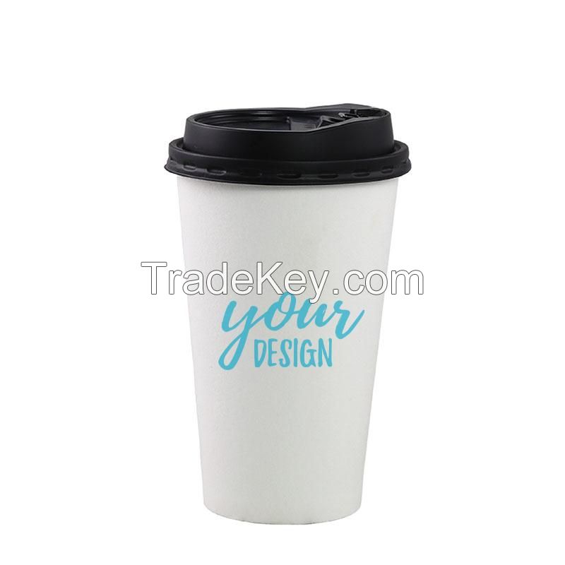 12 oz. Custom Printed Paper Cup With Lid