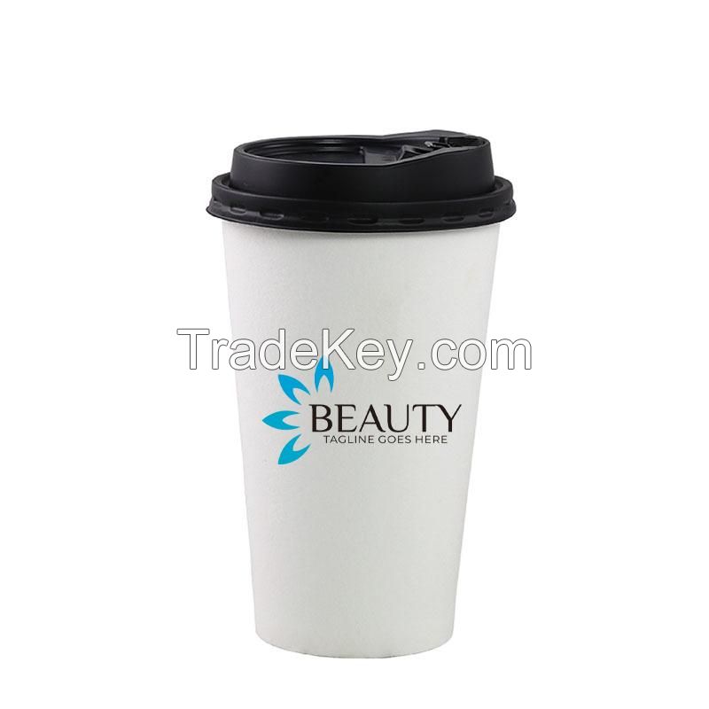 12 oz. Custom Printed Paper Cup With Lid