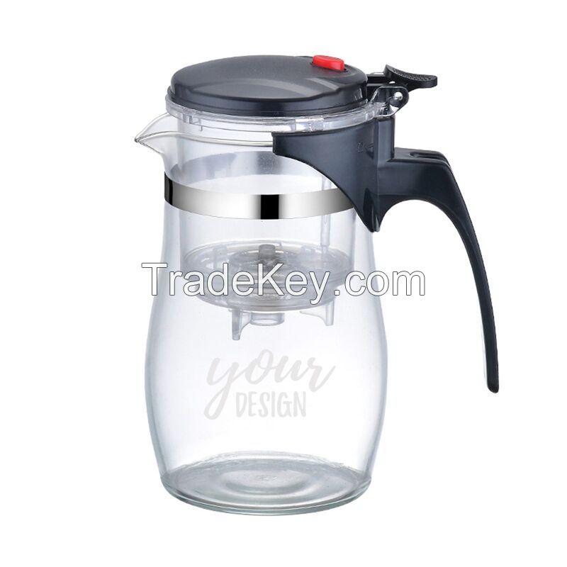 750ml Glass Tea Pot With Filter