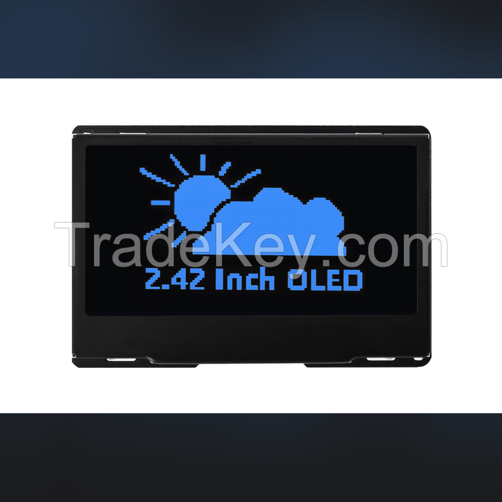 2.42inch OLED Display 128 x 64 Pixels Black and Blue Supports SPI/ I2C Communication