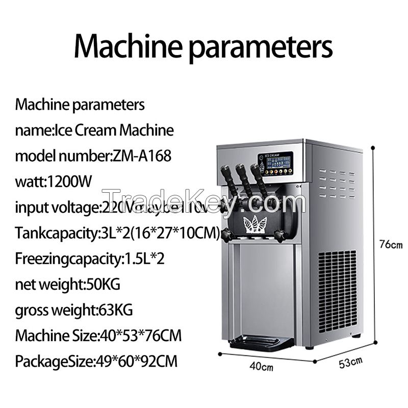 Table Soft Ice Cream Machine