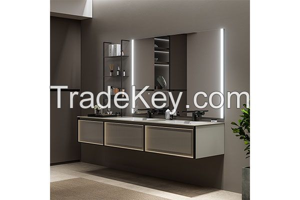 Best Quality Luxury Glass Bathroom Cabinets With Mirror Modern Bathroom Cabinet For Hotel Home Bathroom Accessories ODA-600/ODA-700/ODA-800/ODA-900/ODA-1000/ODA-1200