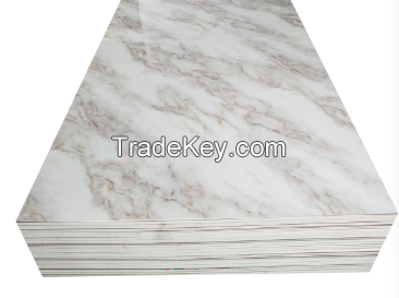 Interior Decorative PVC UV Marble Board High Glossy UV Marble PVC Wall Panels Sheet ceiling