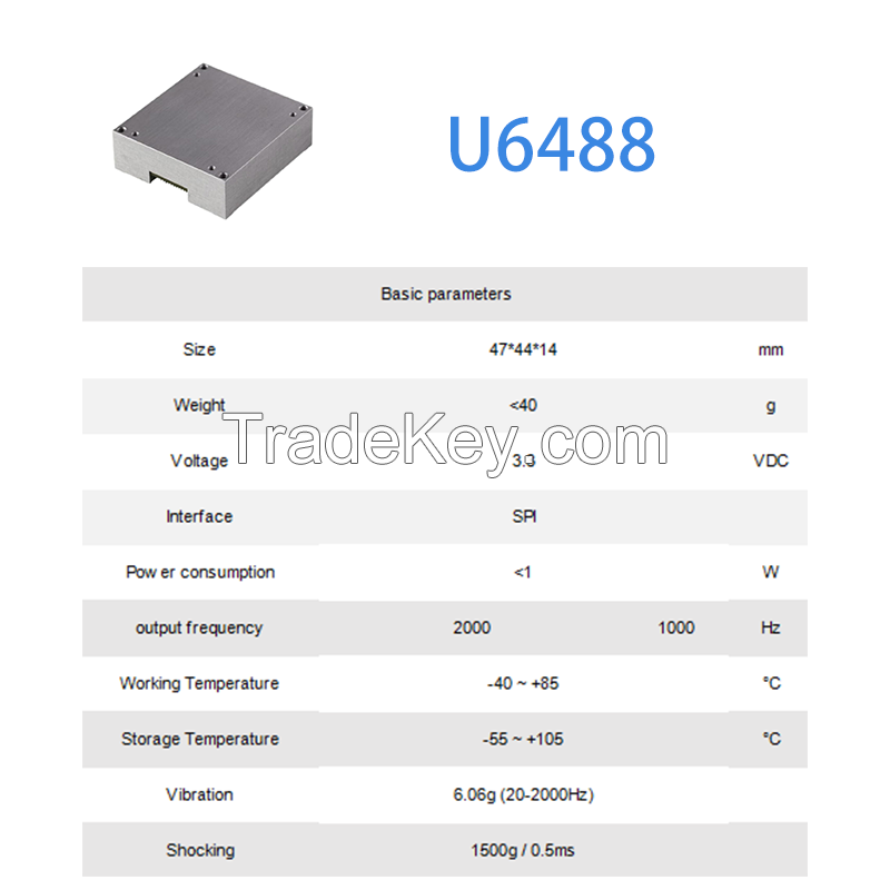 High Performance MEMS Accelerometer Gyroscope IMU for AHRS Applications