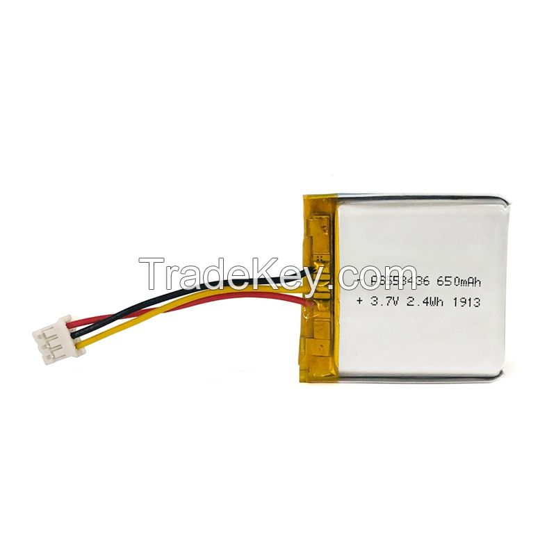 Lipo Battery AS553436 3.7V 740mAh Rechargeable Lithium Polymer Battery with UL CE Certifications