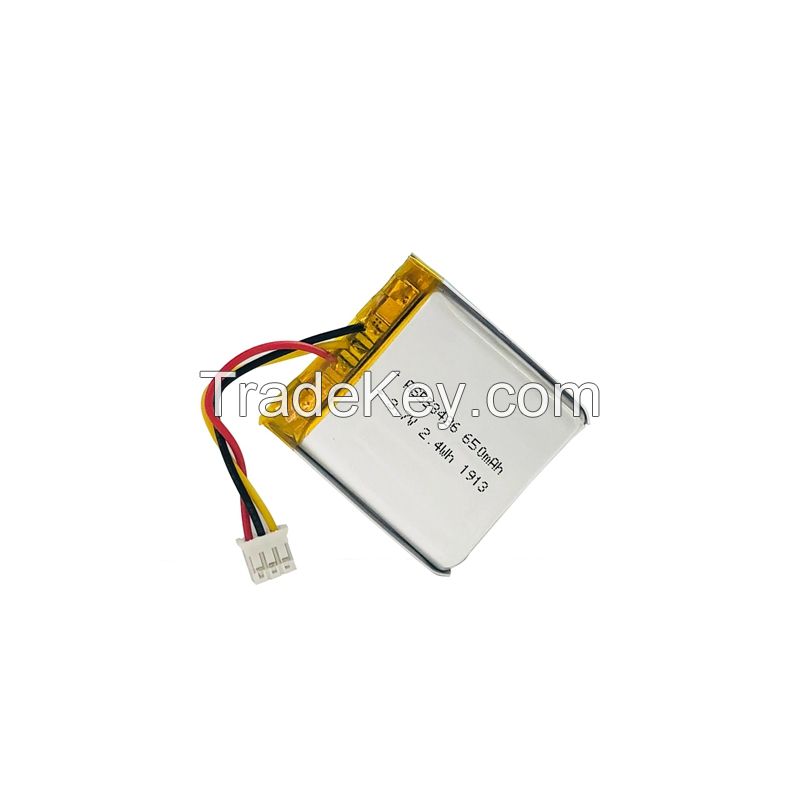Lipo Battery AS553436 3.7V 740mAh Rechargeable Lithium Polymer Battery with UL CE Certifications