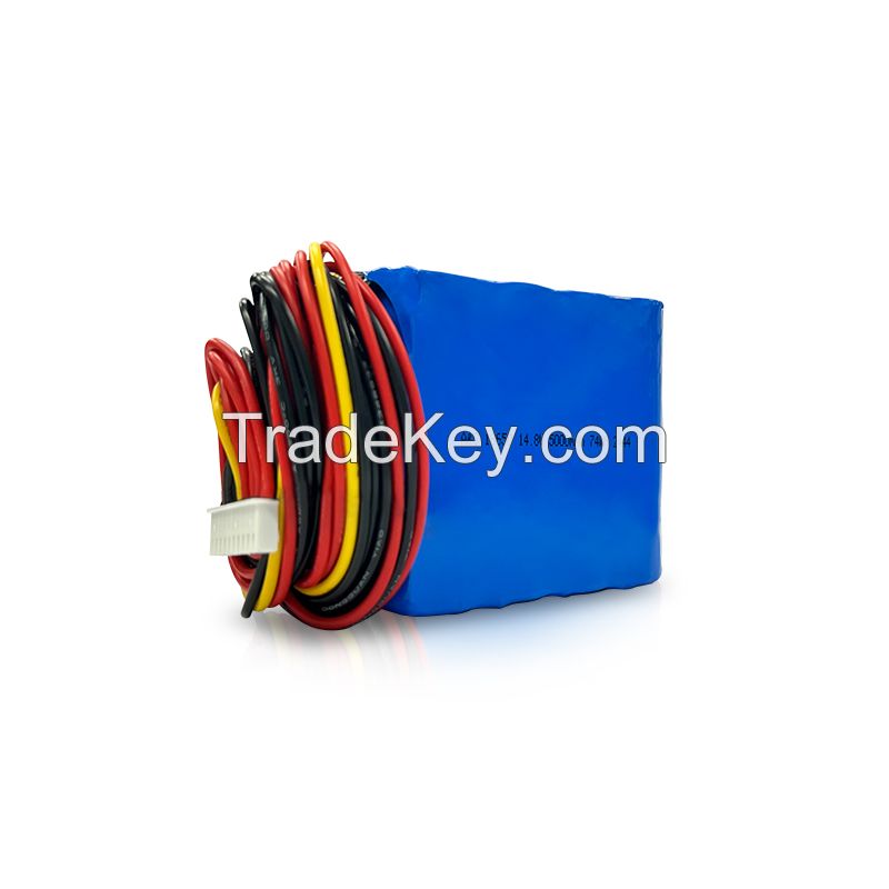 Customized Rechargeable 18650 4S2P 14.8V 5000mAh 74Wh Li ion battery pack