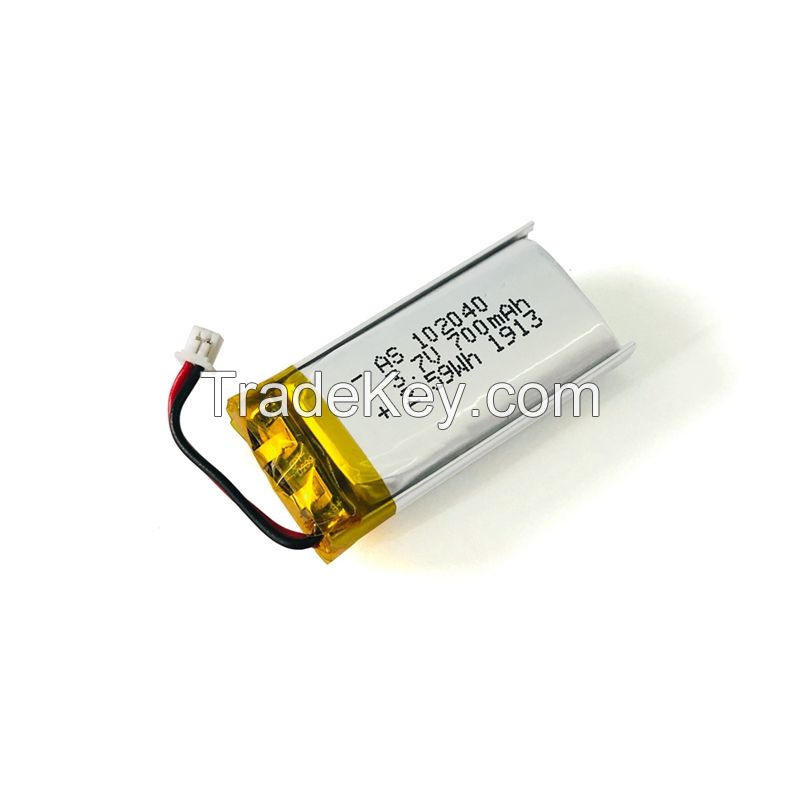 OEM Manufacturer UL/CE Certified 3.7v 700mAh Lithium Polymer battery AS102040