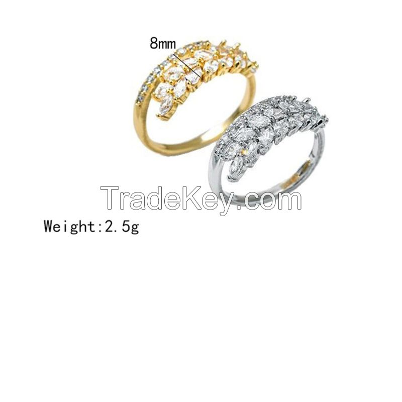 wheat ear zircon ring