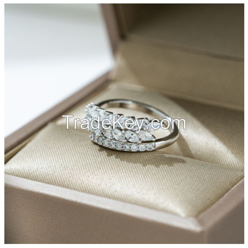 wheat ear zircon ring