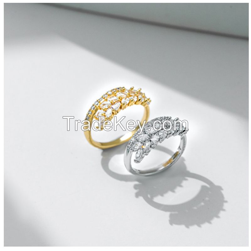 wheat ear zircon ring