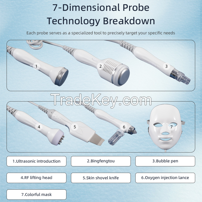 7 in 1 Hdro Microdermabrasion Facial Machine for Beauty Spa Salon
