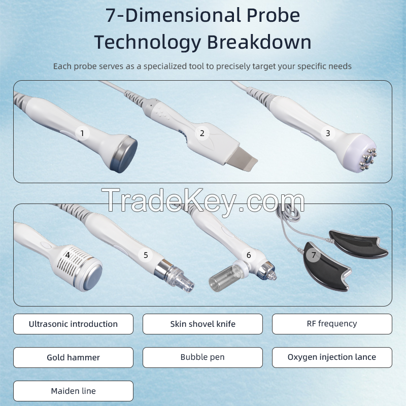 Multiple Configurations Hydrodermabrasion Oxigen Hydro Microdermabraion 7 in 1 Aqua Peel and Hydra Beauty Facial Machine