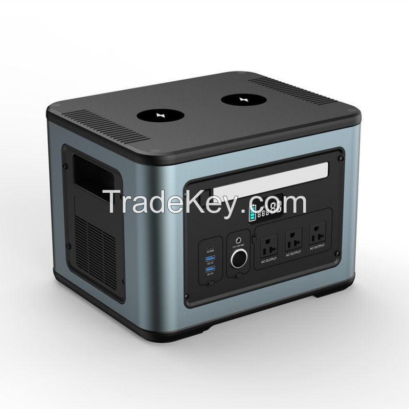 LiFePO4 Battery Powerstation 2KW Portable Power Station 2000W Supports AC Fast Recharging
