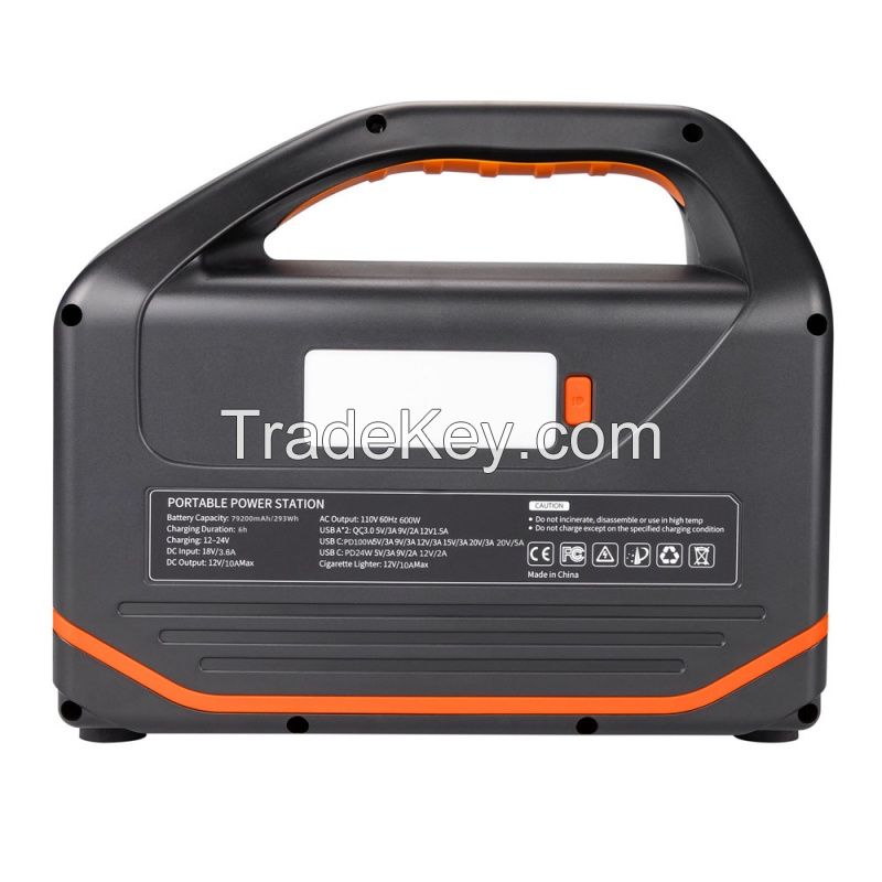 Manufacturer Direct Real Capacity 555Wh Portable Solar Power Station 500W 600W