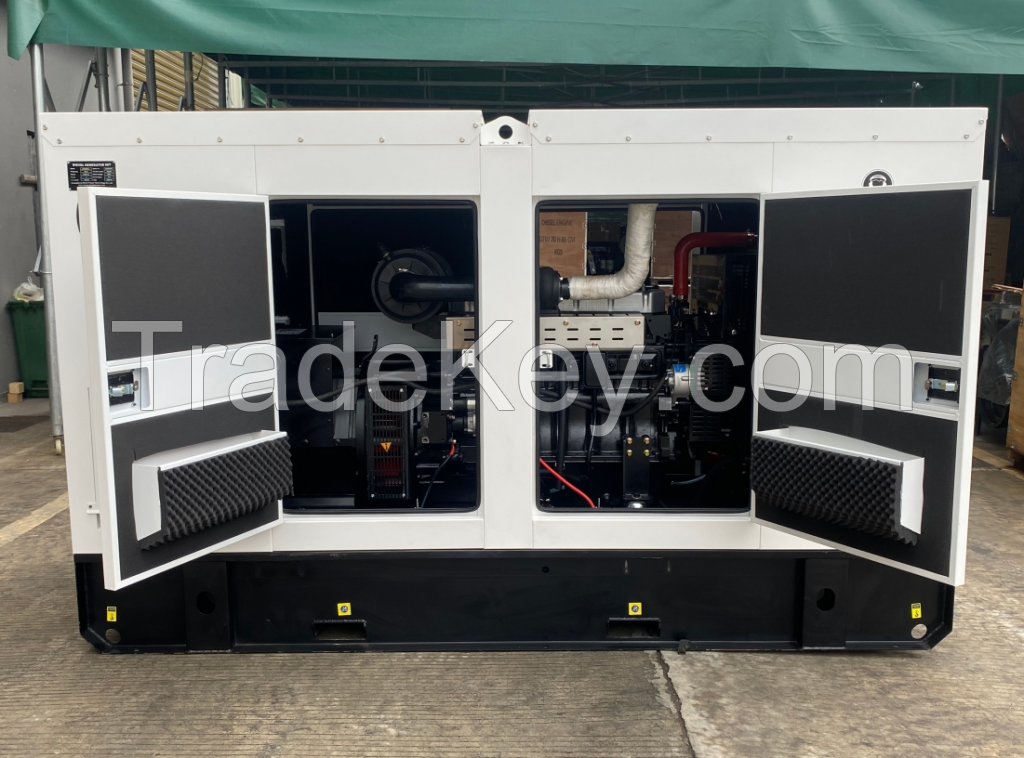 103kVA silent diesel generator for hospital backup power 65dBa noise level diesel generator set for industrial use
