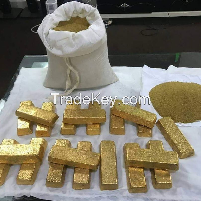 Gold Dust , Nuggets and Gold Dore and Bullion Bars. 