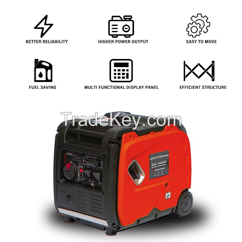 3000W Portable Inverter Generator, Gas Powered Generator with CO Sensor, Super Quiet for Camping, Tailgating, Home Emergency Use, EPA Compliant 2025 Version