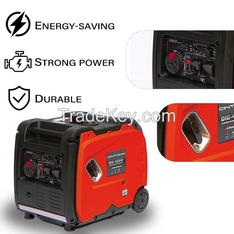3000W Portable Inverter Generator, Gas Powered Generator with CO Sensor, Super Quiet for Camping, Tailgating, Home Emergency Use, EPA Compliant 2025 Version