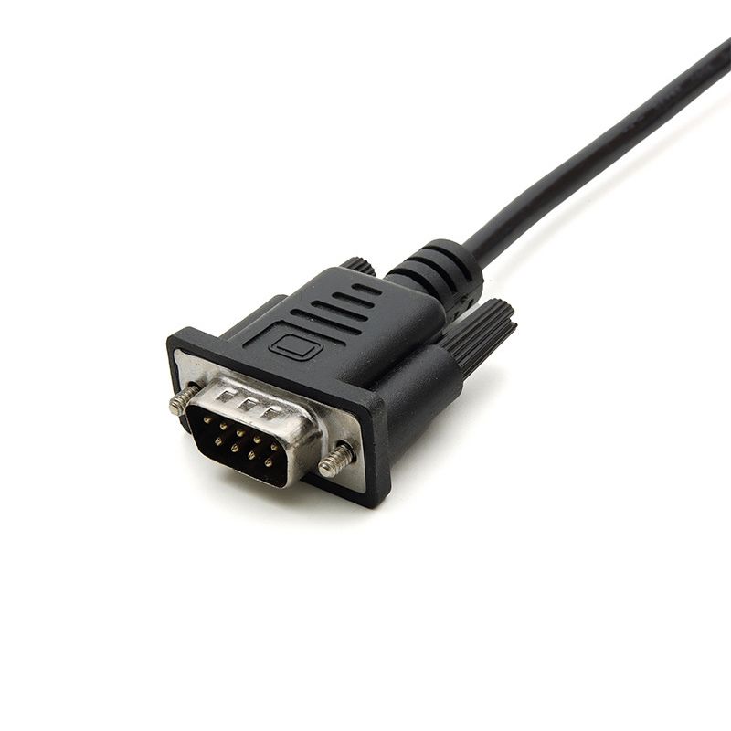 RJ7110 Harness Wire Cable DB9 industrial control equipment cable Front riveted nut D-SUB RS232 serial cable