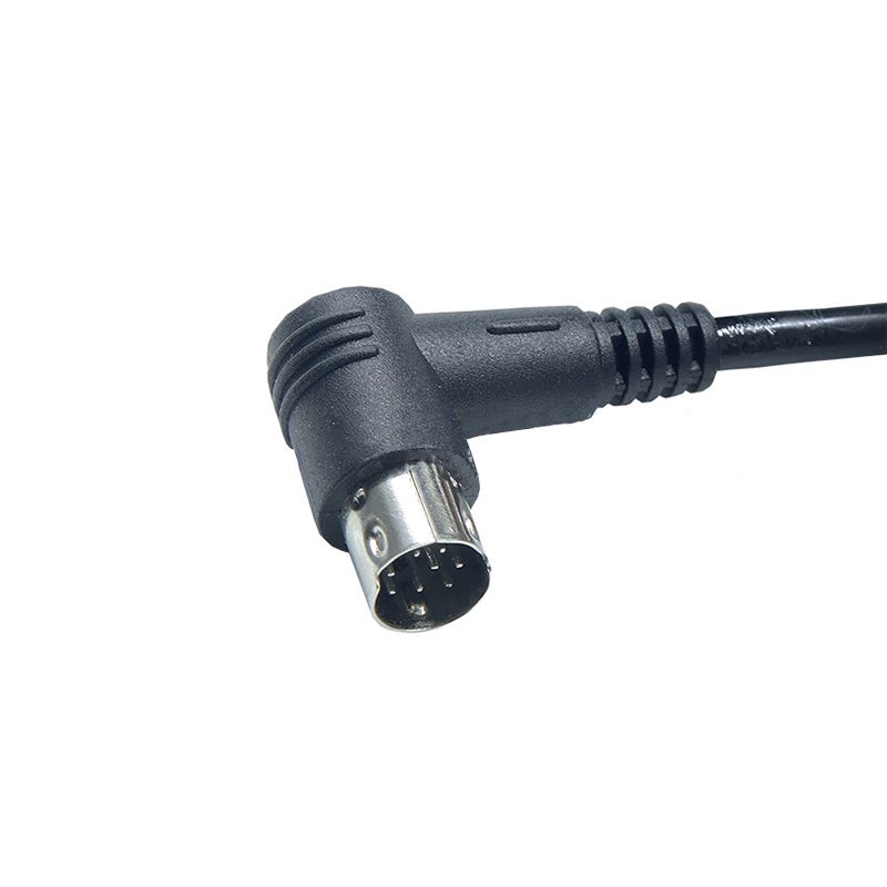 RJ7103 Harness Wire Cable DB9 to PS2 serial cable elbow MINI DIN8PIN male RS232 cable