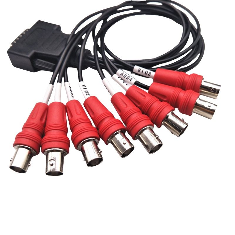 RJ7114 Harness Wire Cable DB15 male head to BNC monitoring cable 1 Drag 8 VGA to BNC data acquisition card cable