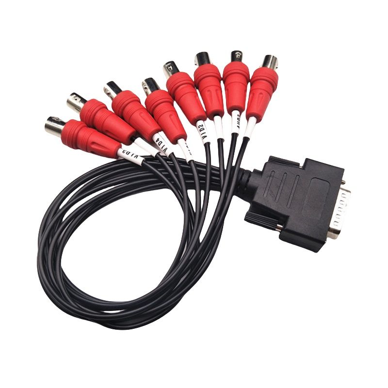 RJ7114 Harness Wire Cable DB15 male head to BNC monitoring cable 1 Drag 8 VGA to BNC data acquisition card cable