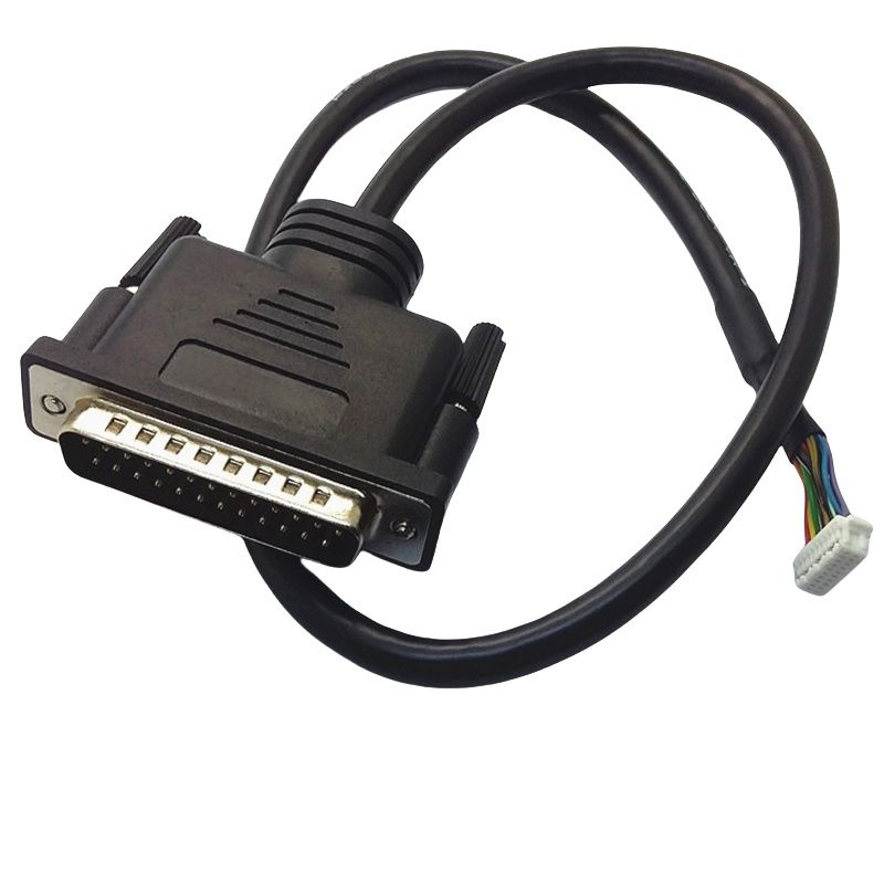 RJ7115 Harness Wire Cable DB25 male turn double row SH1.0 signal cable D-SUB25 pin plug cable