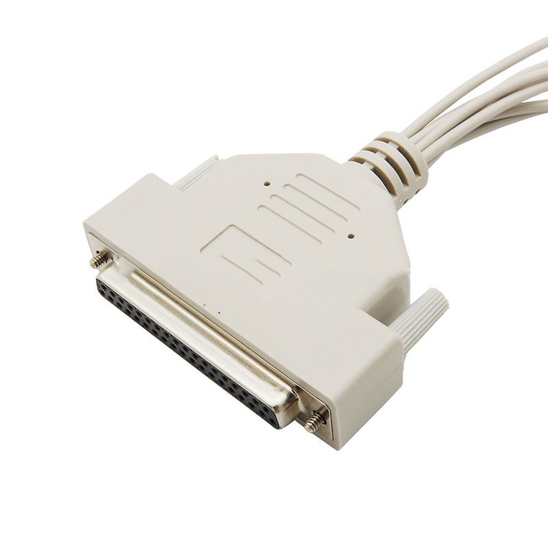 RJ7117 Harness Wire Cable DB37 Female to BNC 1-to-8 High-Definition Display Harness VGA Surveillance Data Capture Card Cable