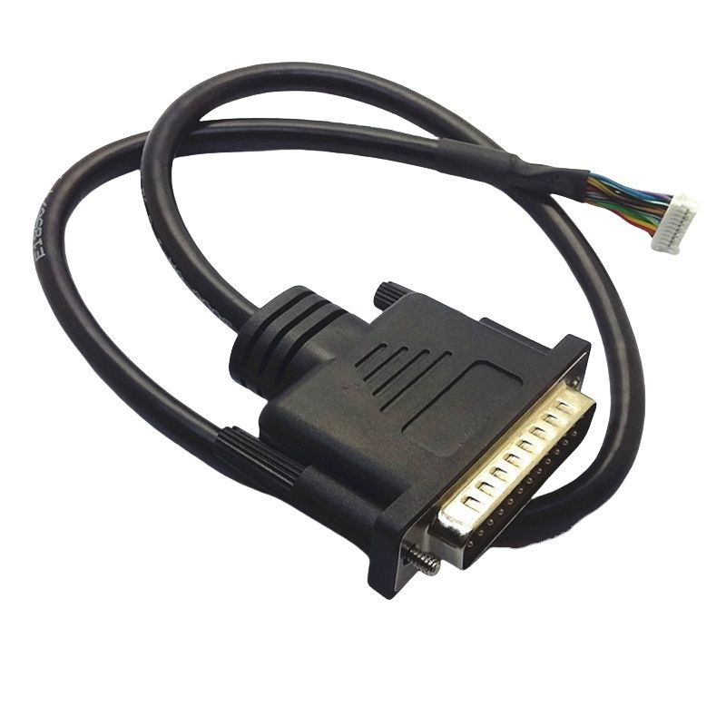 RJ7115 Harness Wire Cable DB25 male turn double row SH1.0 signal cable D-SUB25 pin plug cable