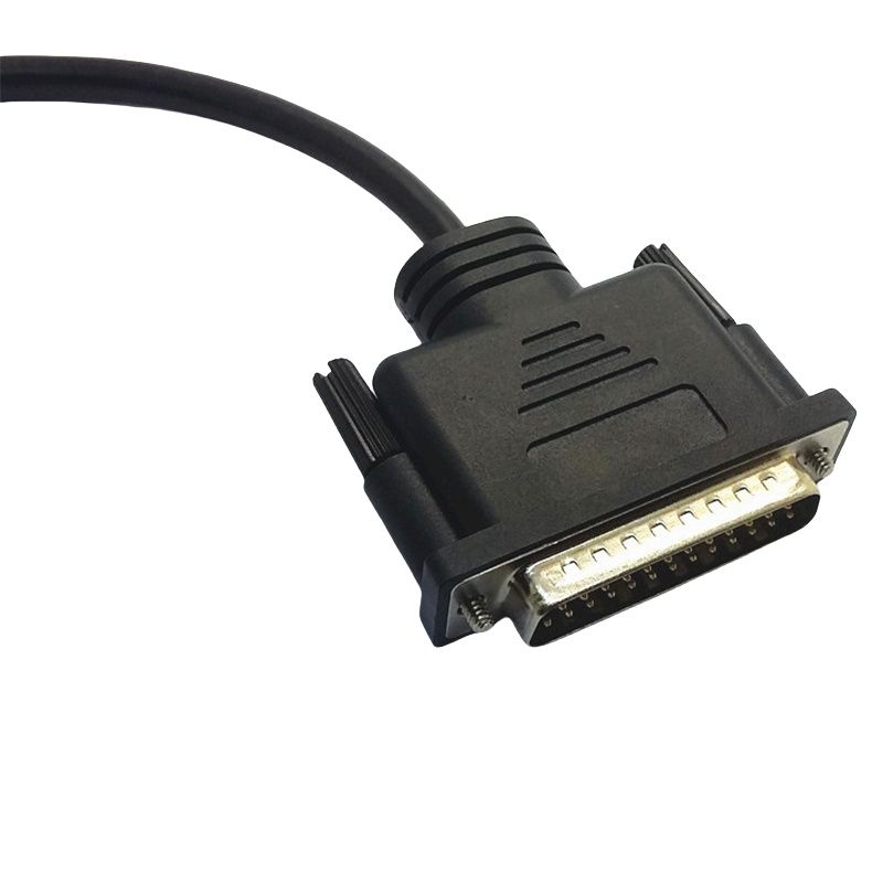 RJ7115 Harness Wire Cable DB25 male turn double row SH1.0 signal cable D-SUB25 pin plug cable