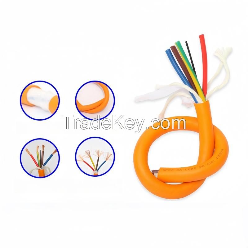 High-Flex 4-Core Orange Power Cable