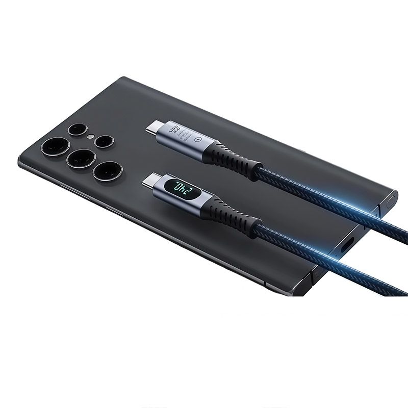 USB5 Data Cable, 16K Video, 80G Rate, 240W Fast Charging Cable, Thunderbolt 4 Male-to-male Mobile Phone High-definition Video Cable 