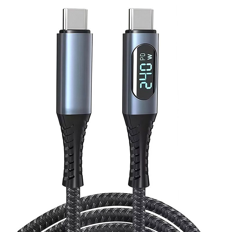 USB5 Data Cable, 16K Video, 80G Rate, 240W Fast Charging Cable, Thunderbolt 4 Male-to-male Mobile Phone High-definition Video Cable 